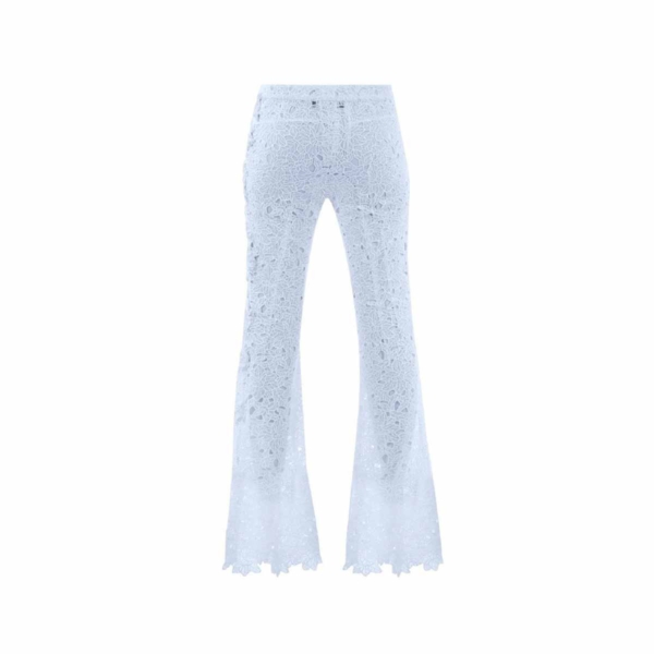 Ivory Lace Flared Pants