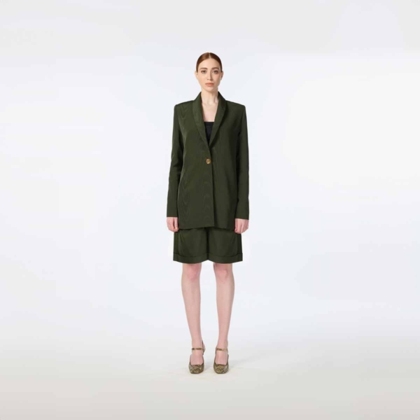 Single-Breasted Blazer with Bermuda Shorts