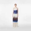 Tie-Dyed Printed Satin Silk Dress
