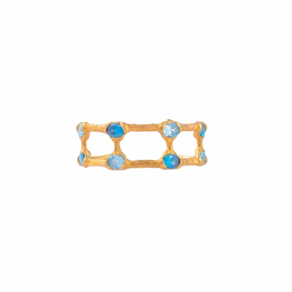 Bones of Eternity with Azure Stones Bangle