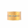 Heart Fussure with Azure Stones Cuff