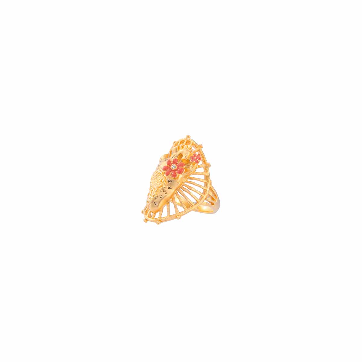 Prickly Passion Bloom Ring